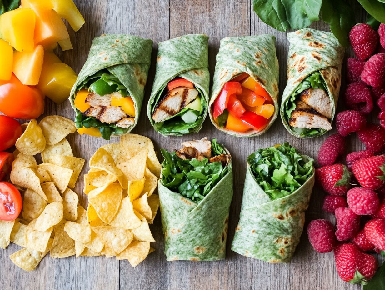 Delicious and flavorful wrap recipes for lunch.