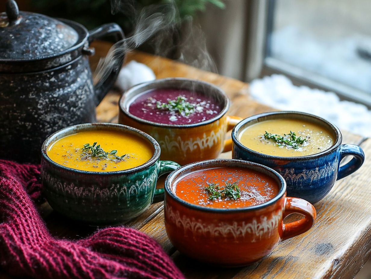 A vibrant bowl of customized soup