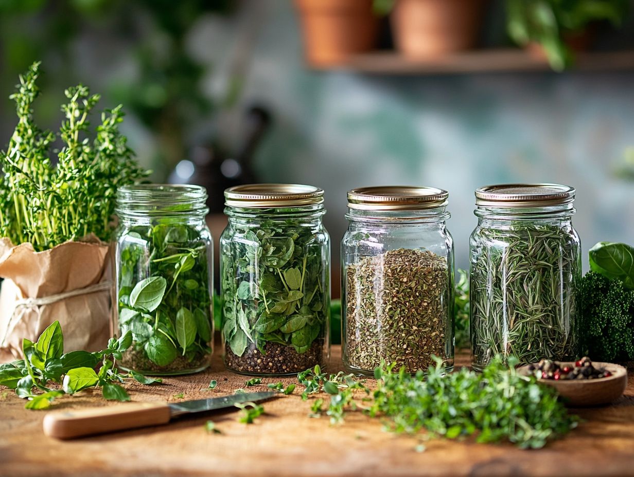 Image of key takeaways regarding common kitchen herbs