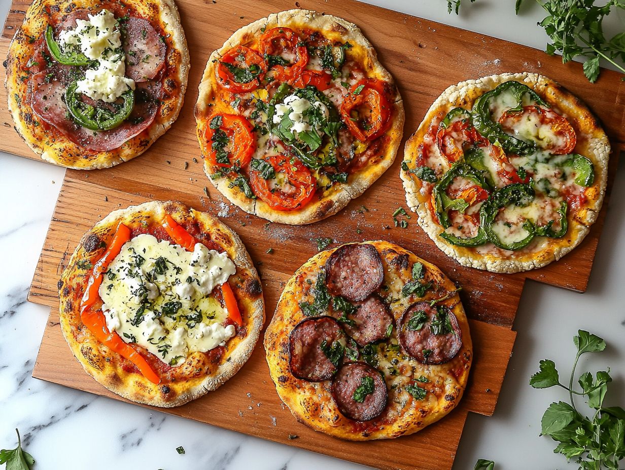 Healthy Pizza with Colorful Vegetables