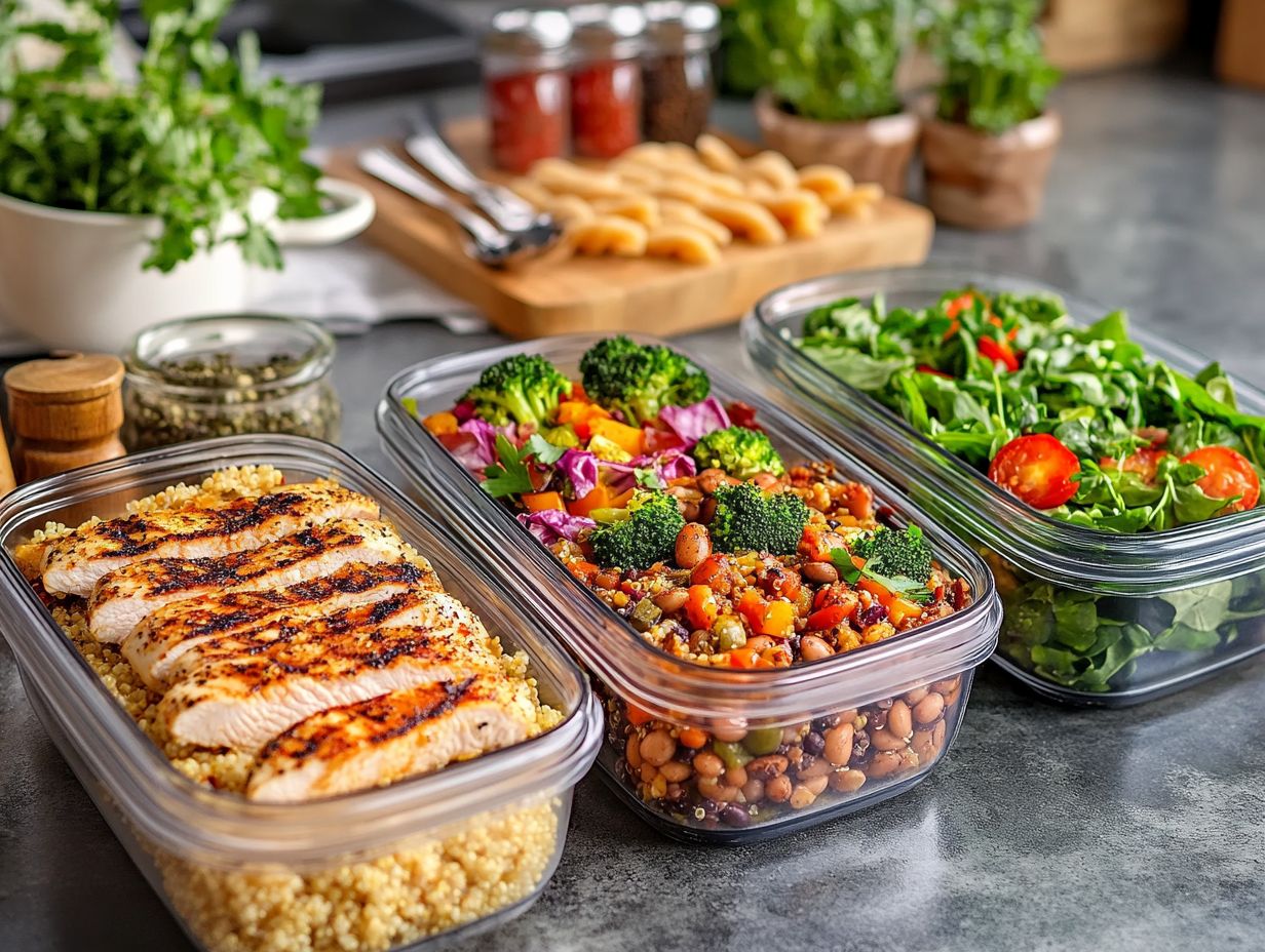 Colorful meal prep recipes for busy people