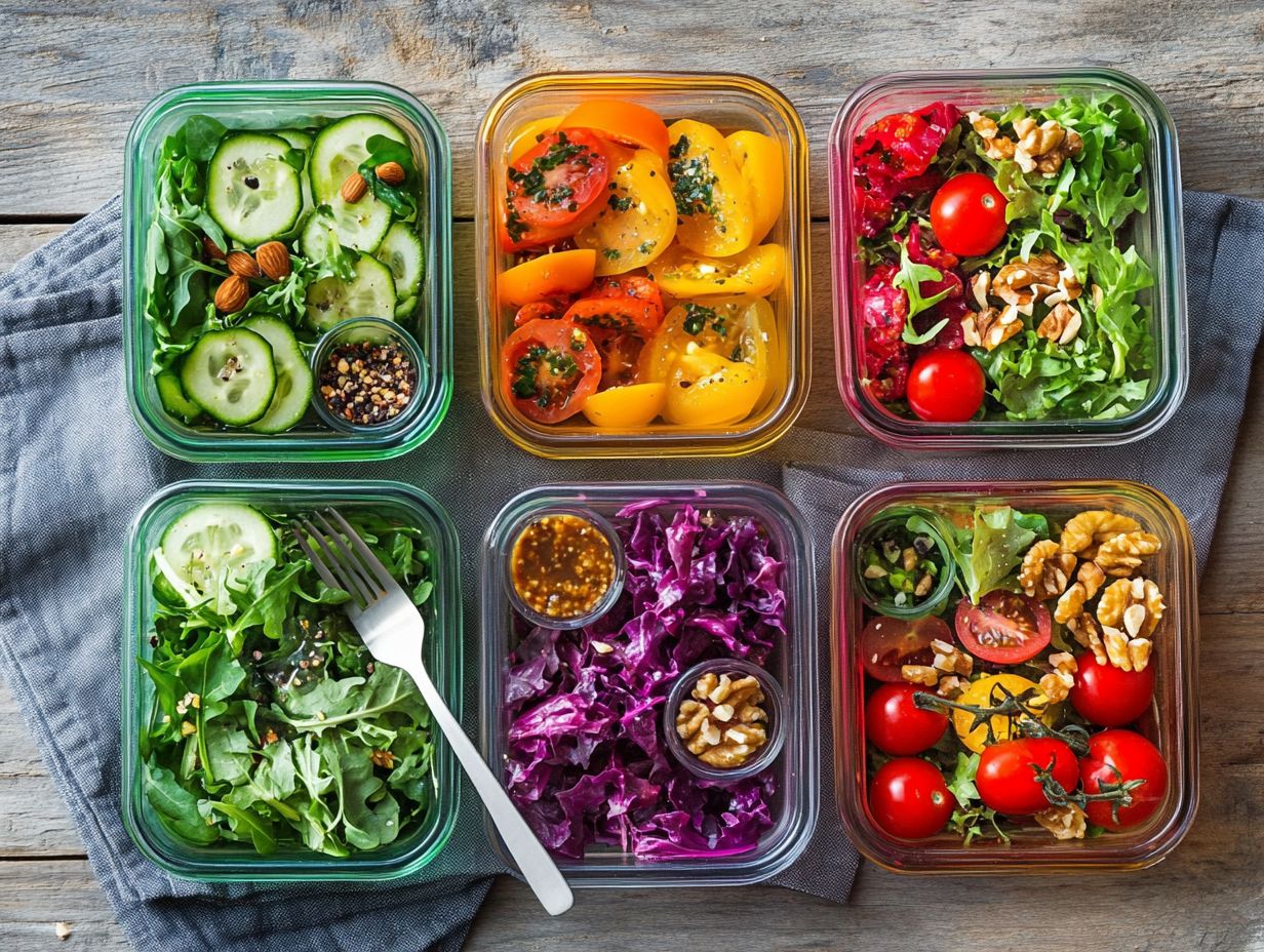 Colorful and Filling Lunch Salads with Protein