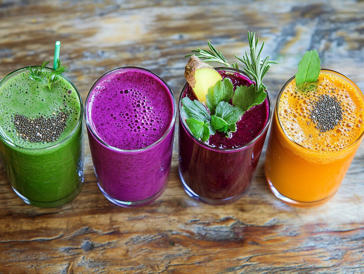 Collection of Superfood Drinks