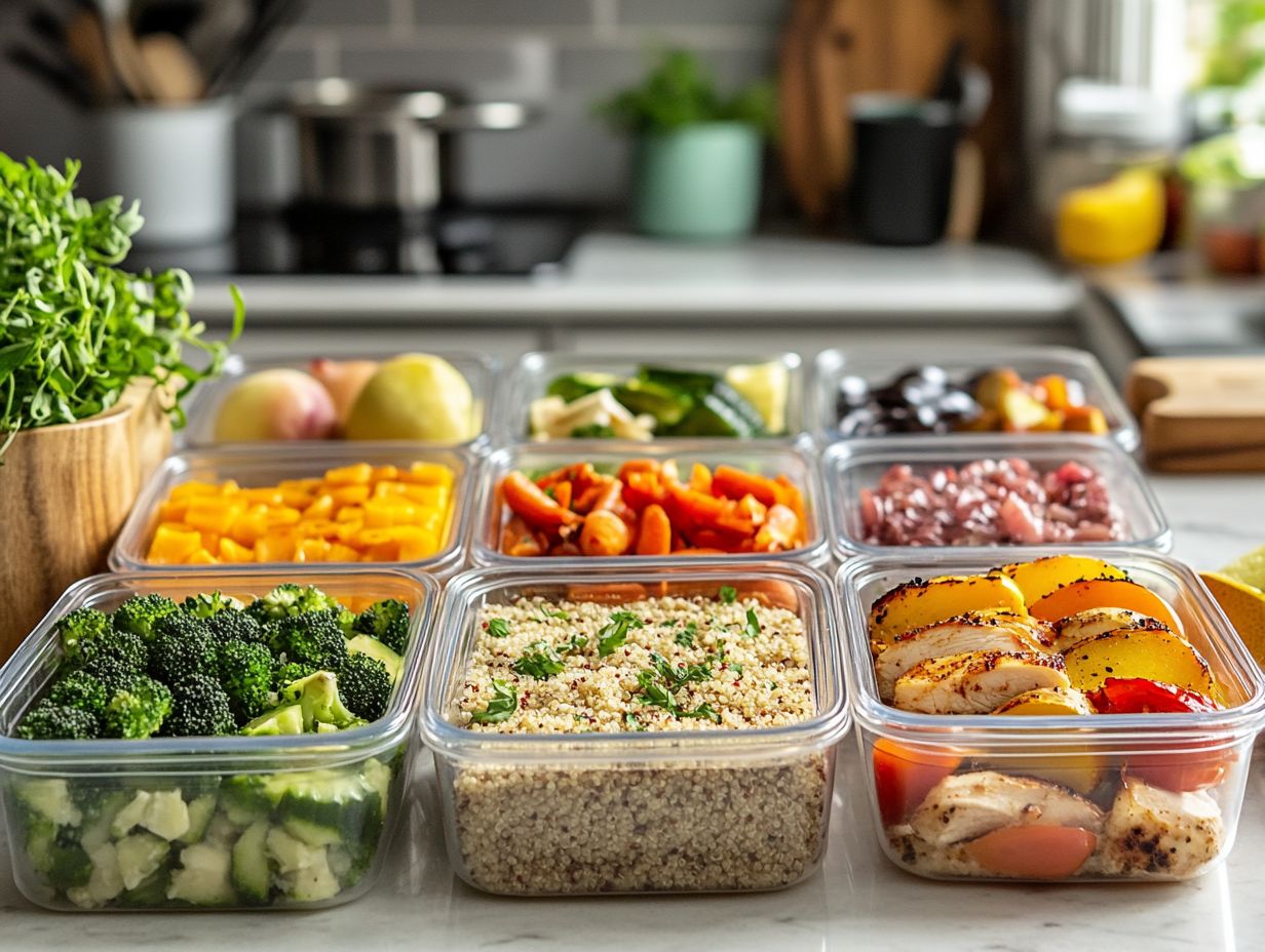 Colorful stir-fry bowl with protein and vegetables