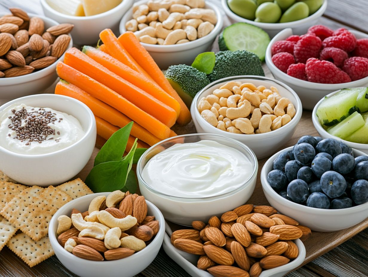 Healthy snacks can aid in weight management.