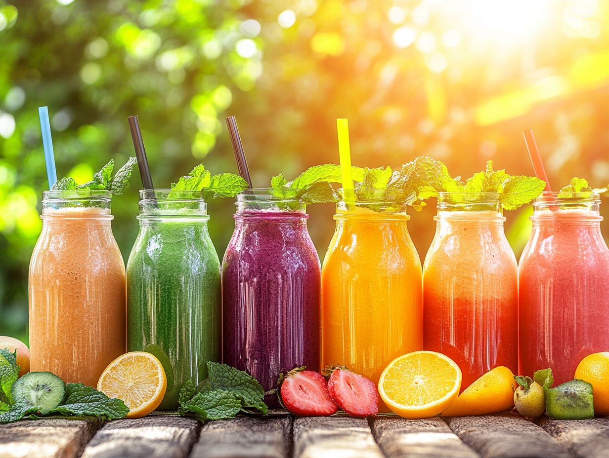 Delicious Apple and Carrot Smoothie in a glass.