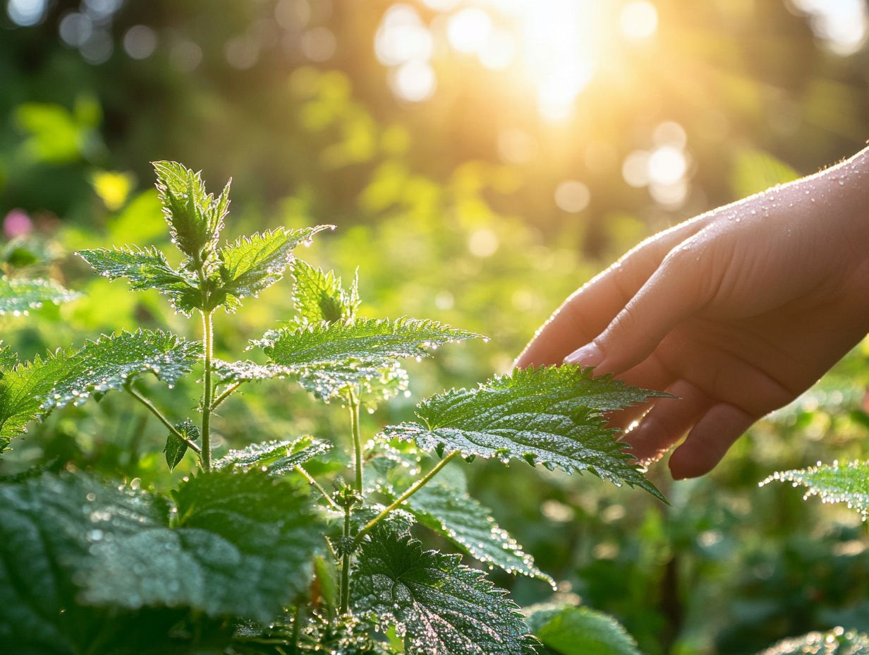 Visual summary of the health benefits of nettle