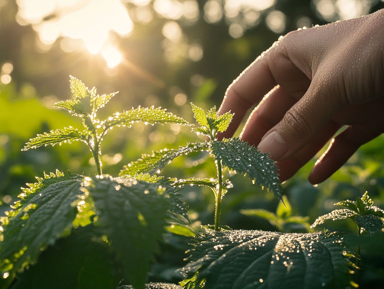 Image showing possible side effects and precautions of nettle