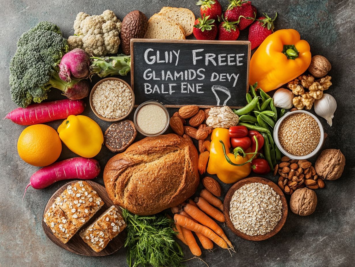 Infographic explaining gluten-free myths and facts