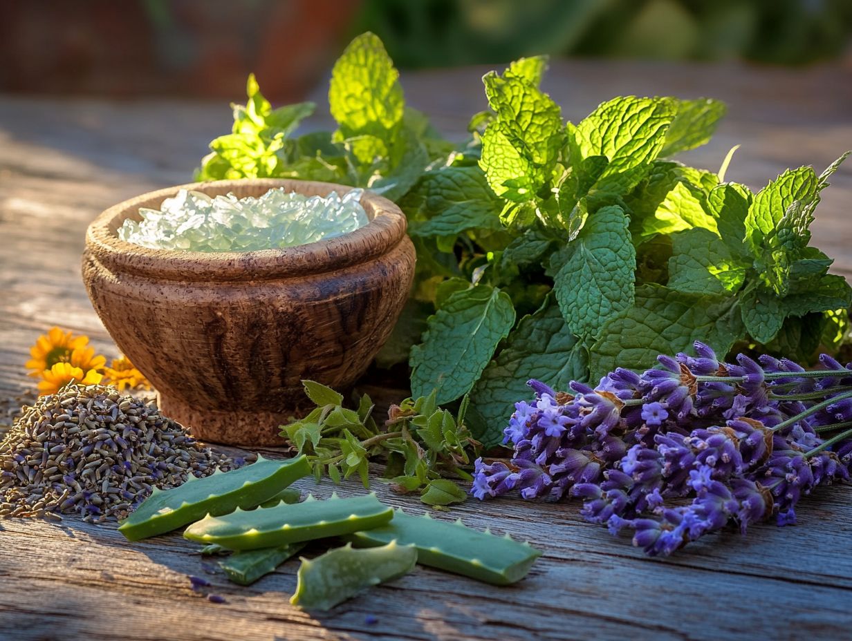 Common types of herbal remedies for skin conditions