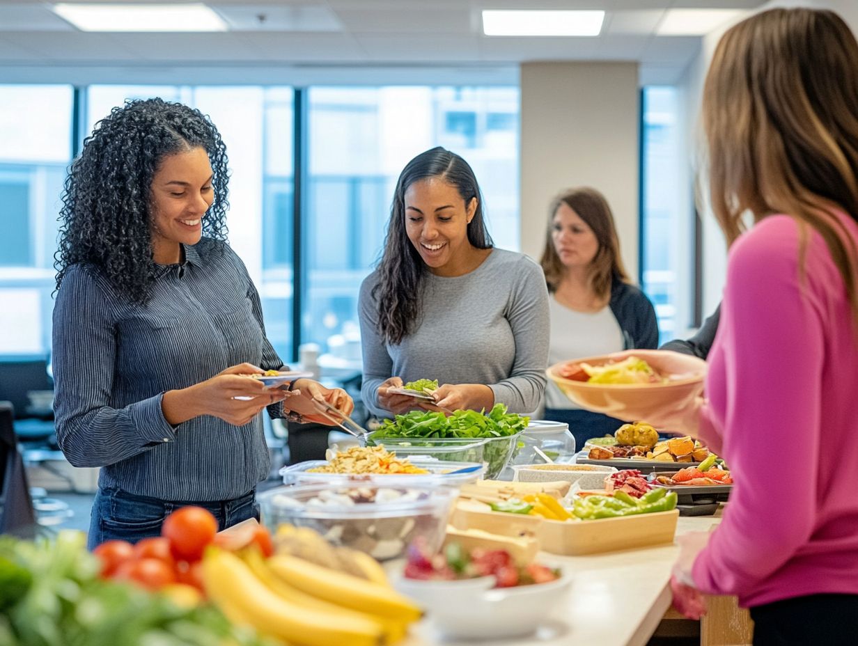 A colorful array of healthy food options