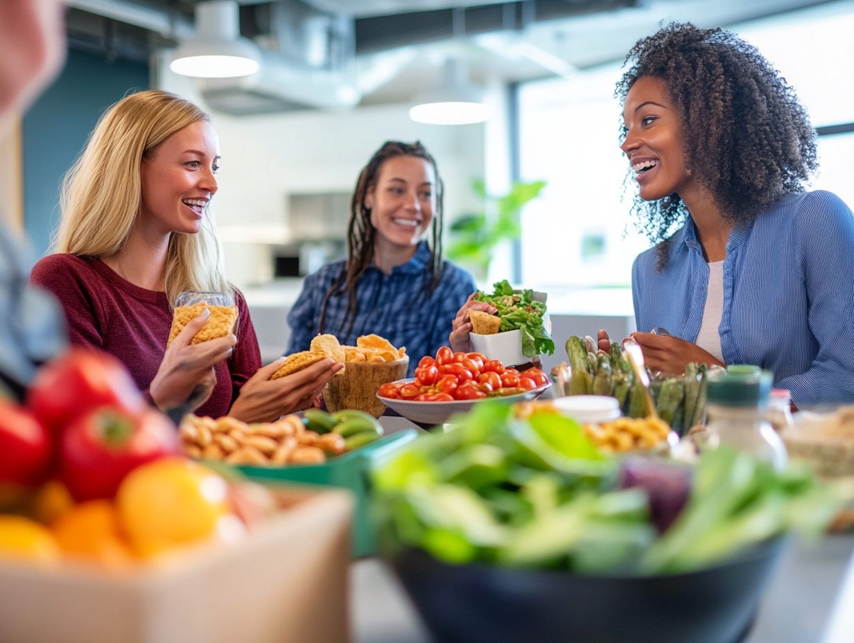 Healthy food options in the workplace