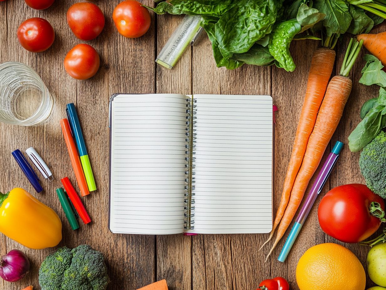 A visual guide on creating a holistic nutrition diary