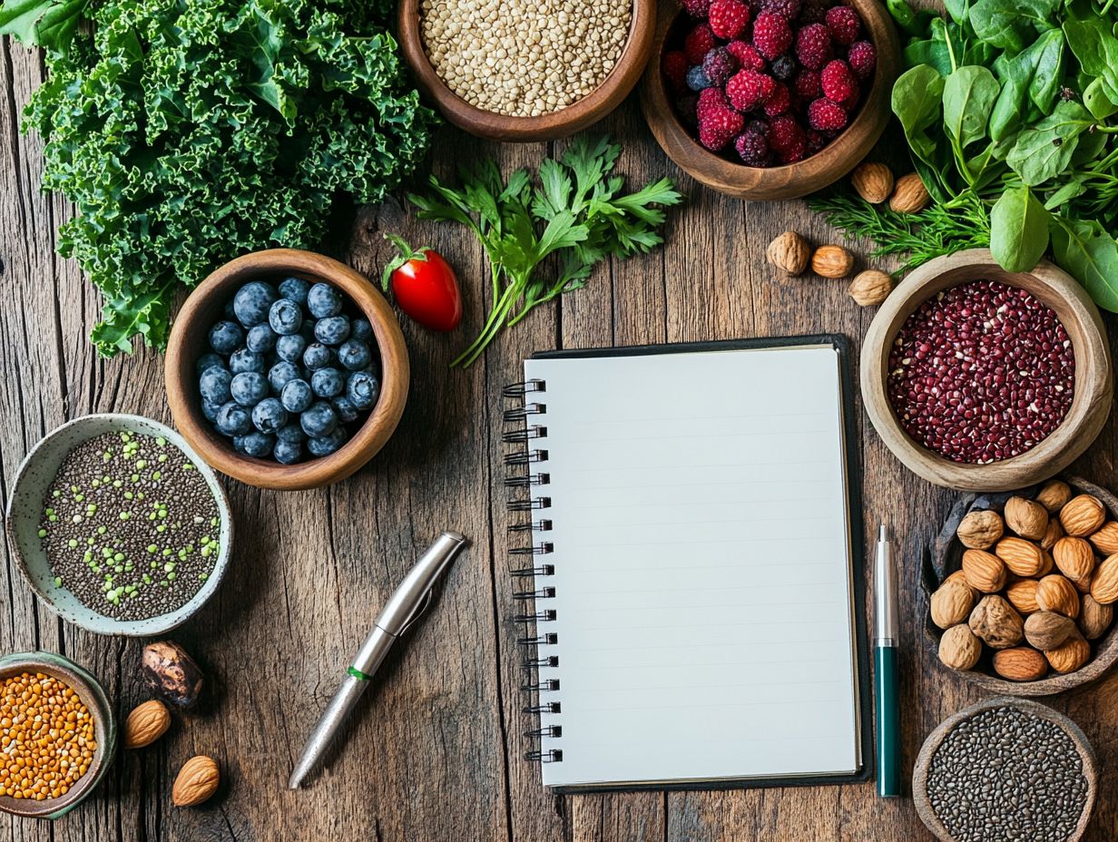 An illustrative guide to commonly asked questions about superfood meal plans.