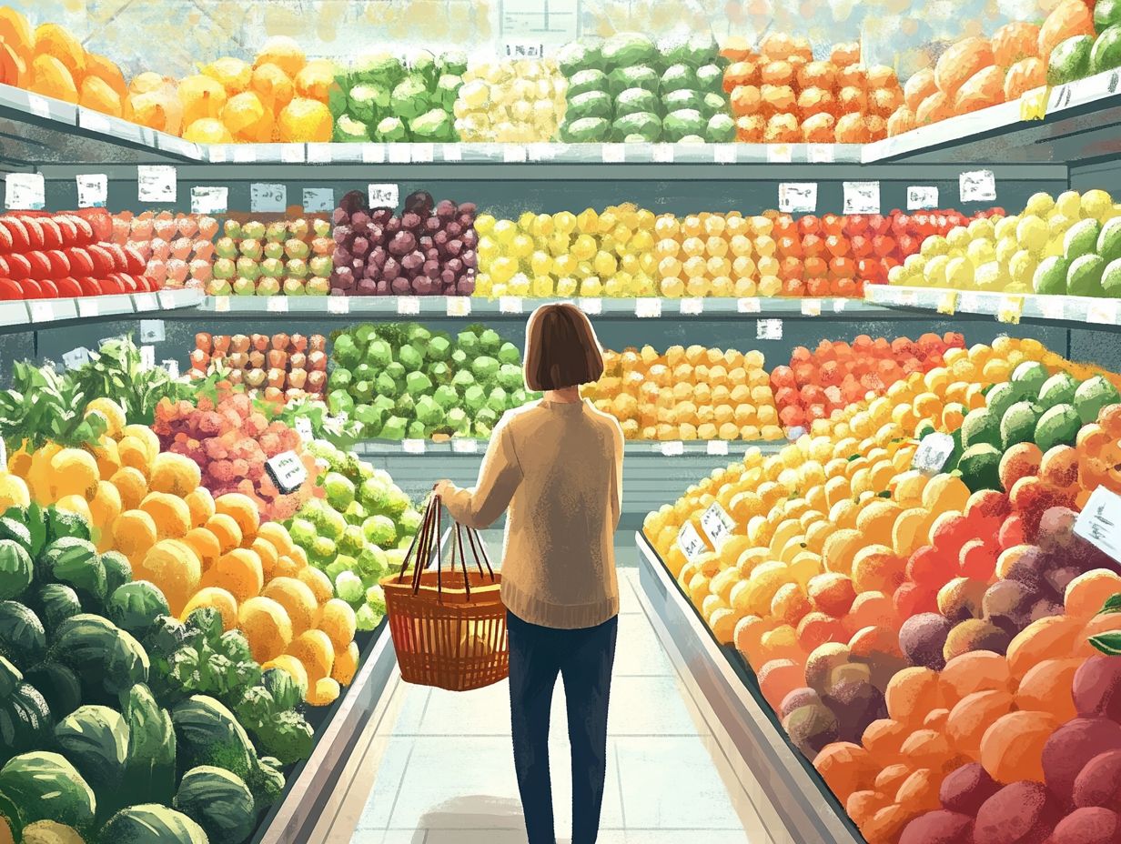 Mindful food shopping key takeaways