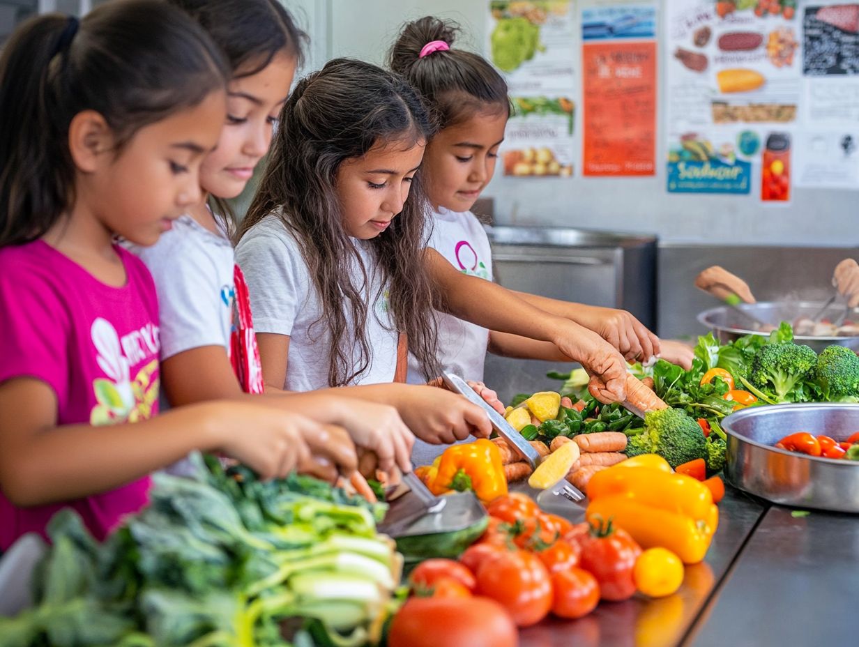 What are some ways to encourage healthy eating in schools?