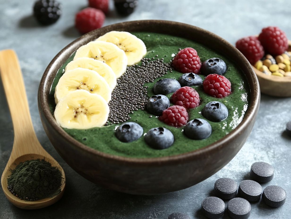 Health benefits of spirulina in meals