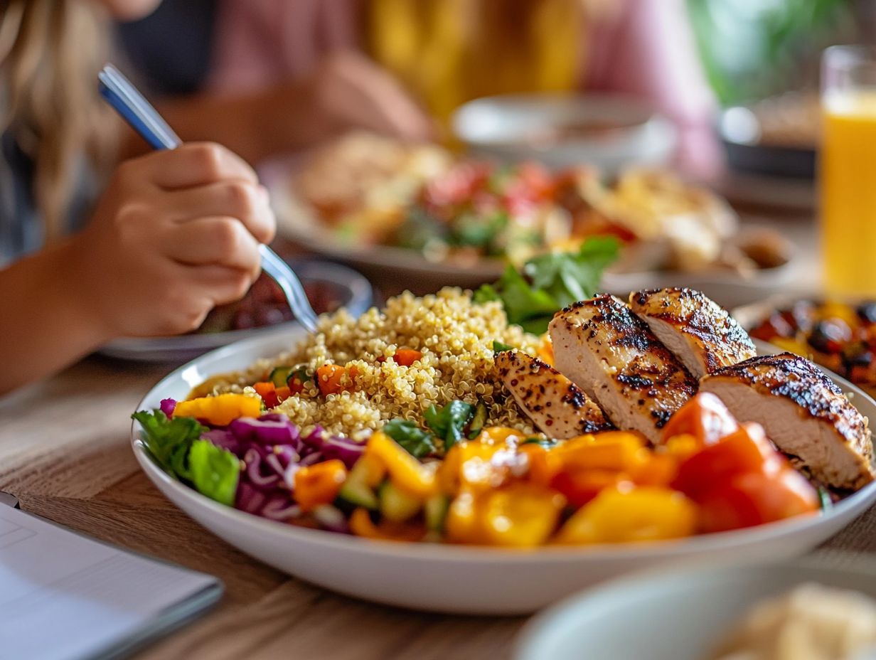 Family enjoying budget-friendly nutrient-dense meals