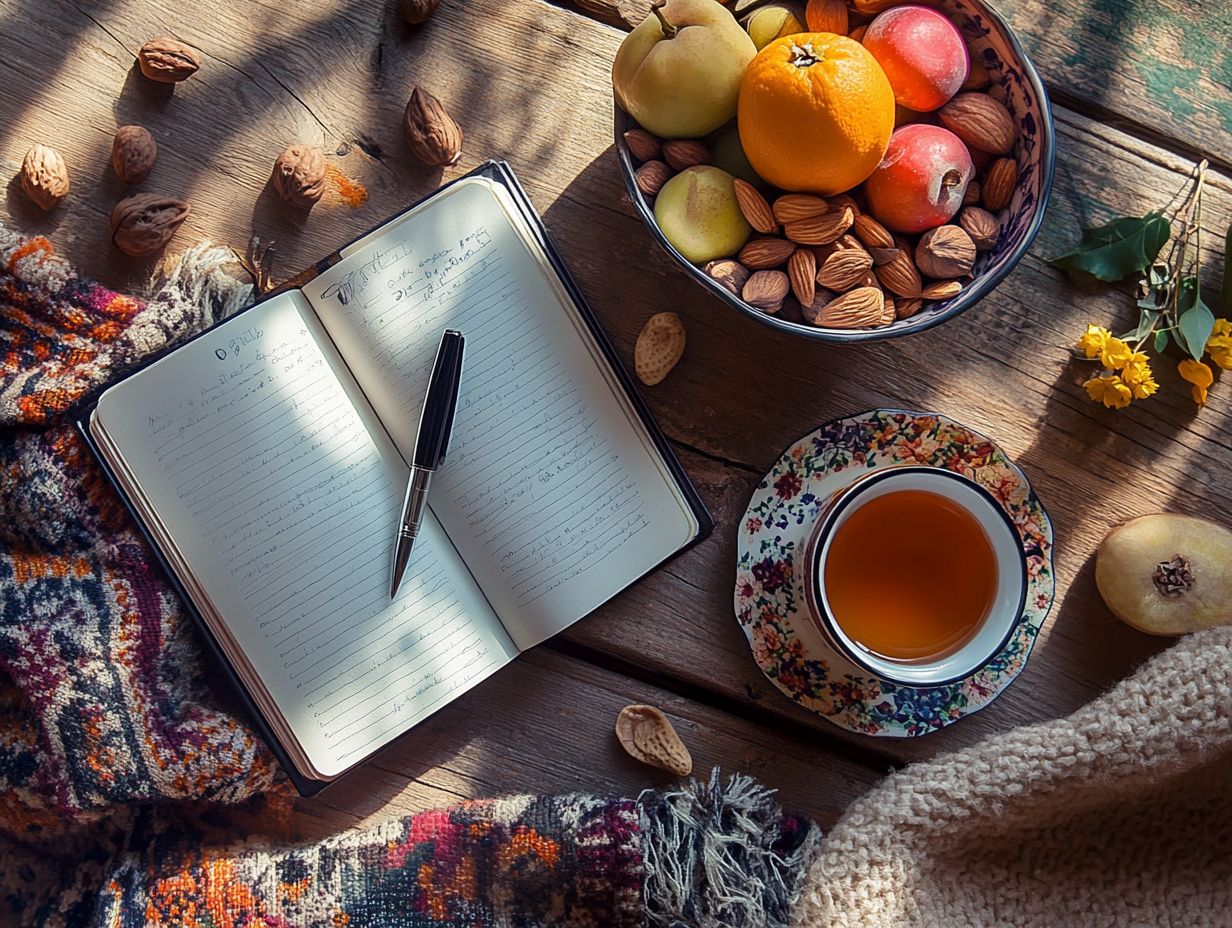 A guide on starting a mindful eating journal.