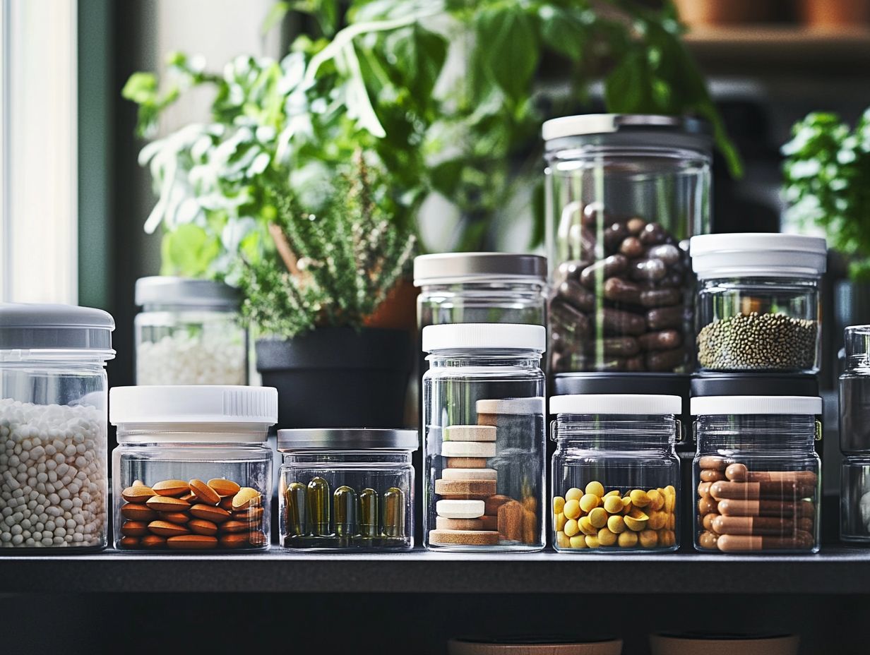 How should I store my dietary supplements?