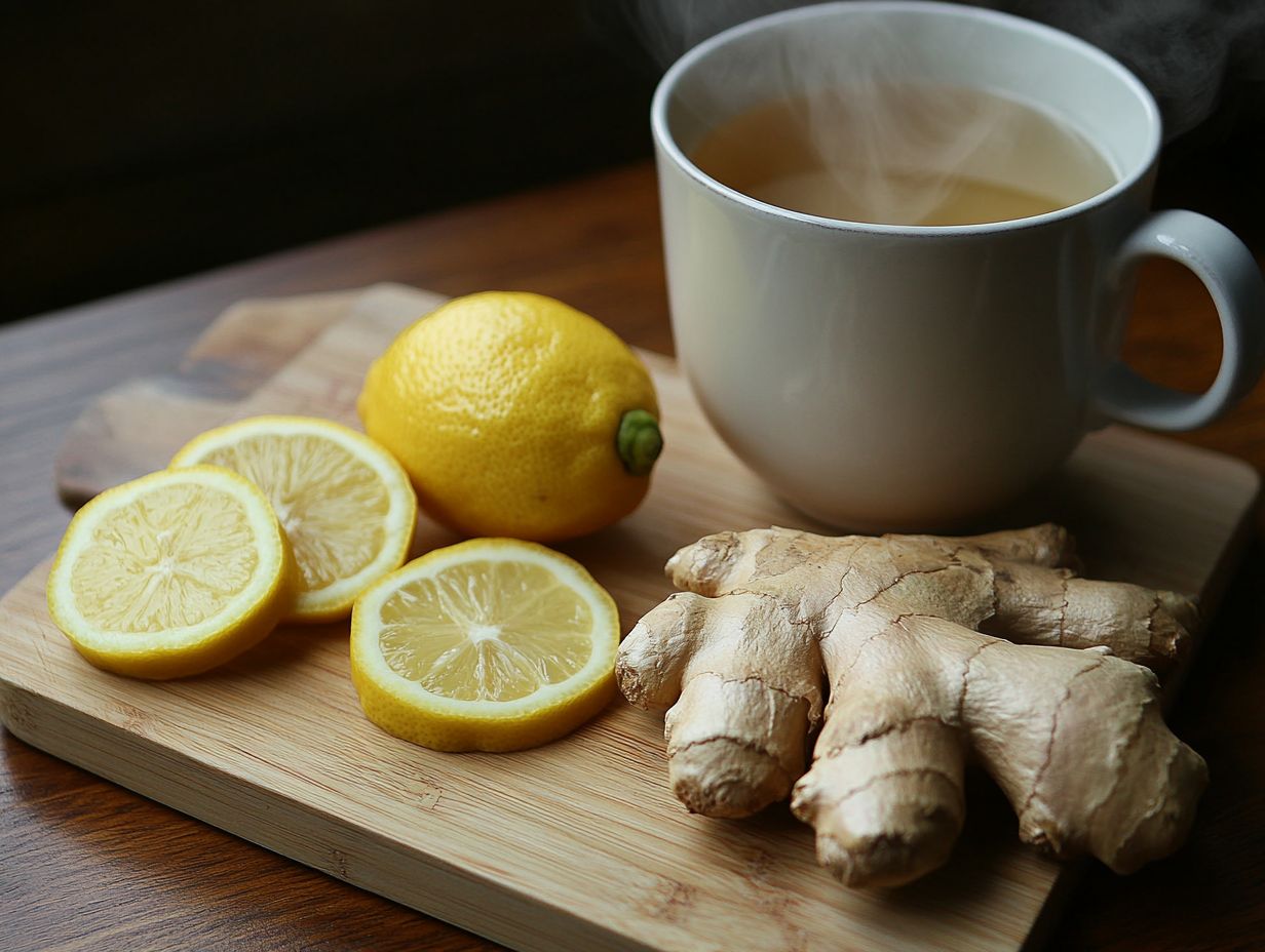 Ginger root known for its anti-nausea properties