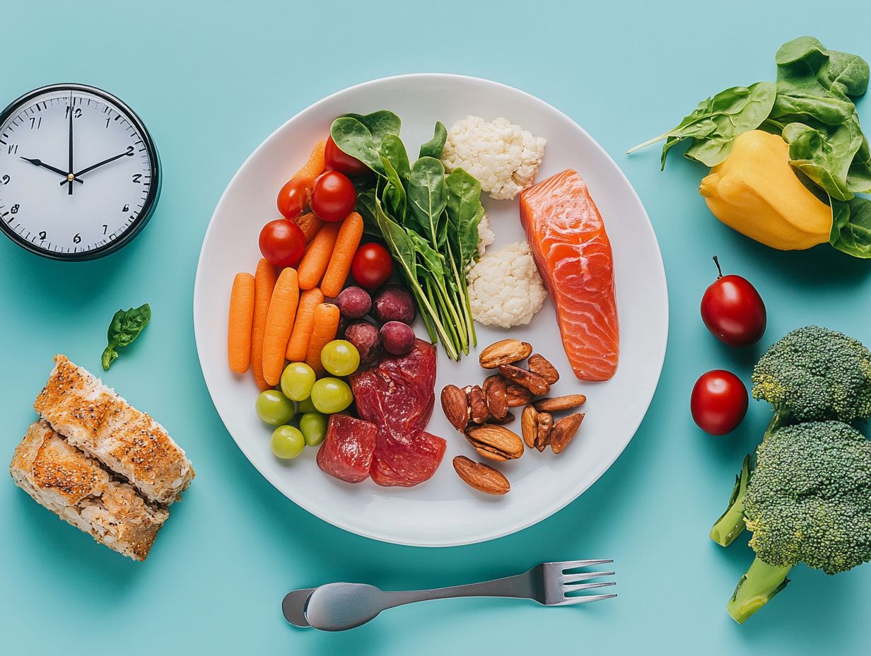 Image illustrating different approaches and schedules for intermittent fasting