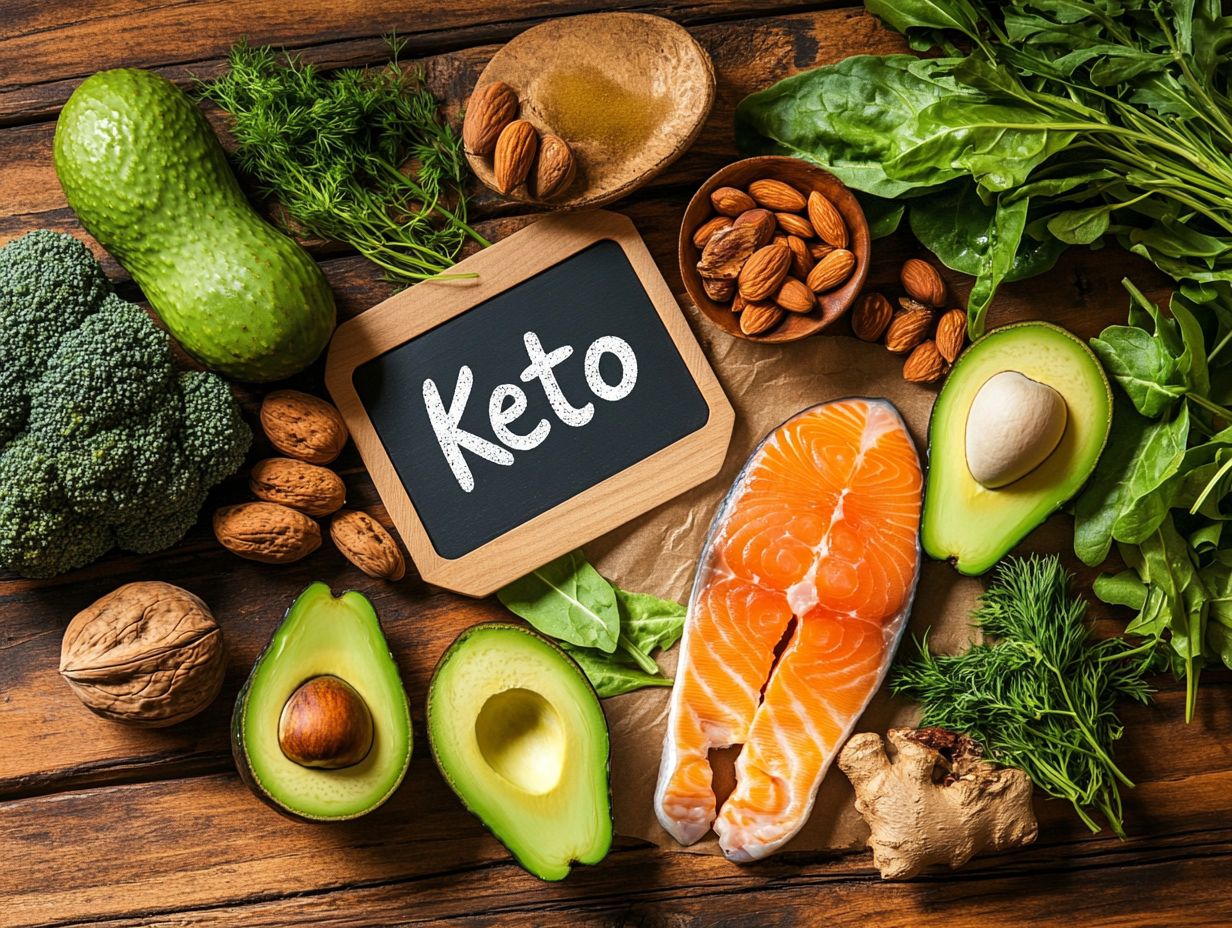 An illustration showing the basic principles of Keto Nutrition