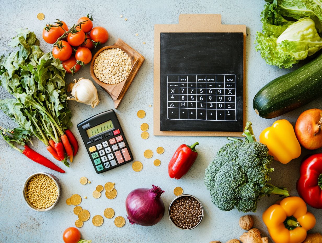 A colorful display of healthy meal options for various dietary needs