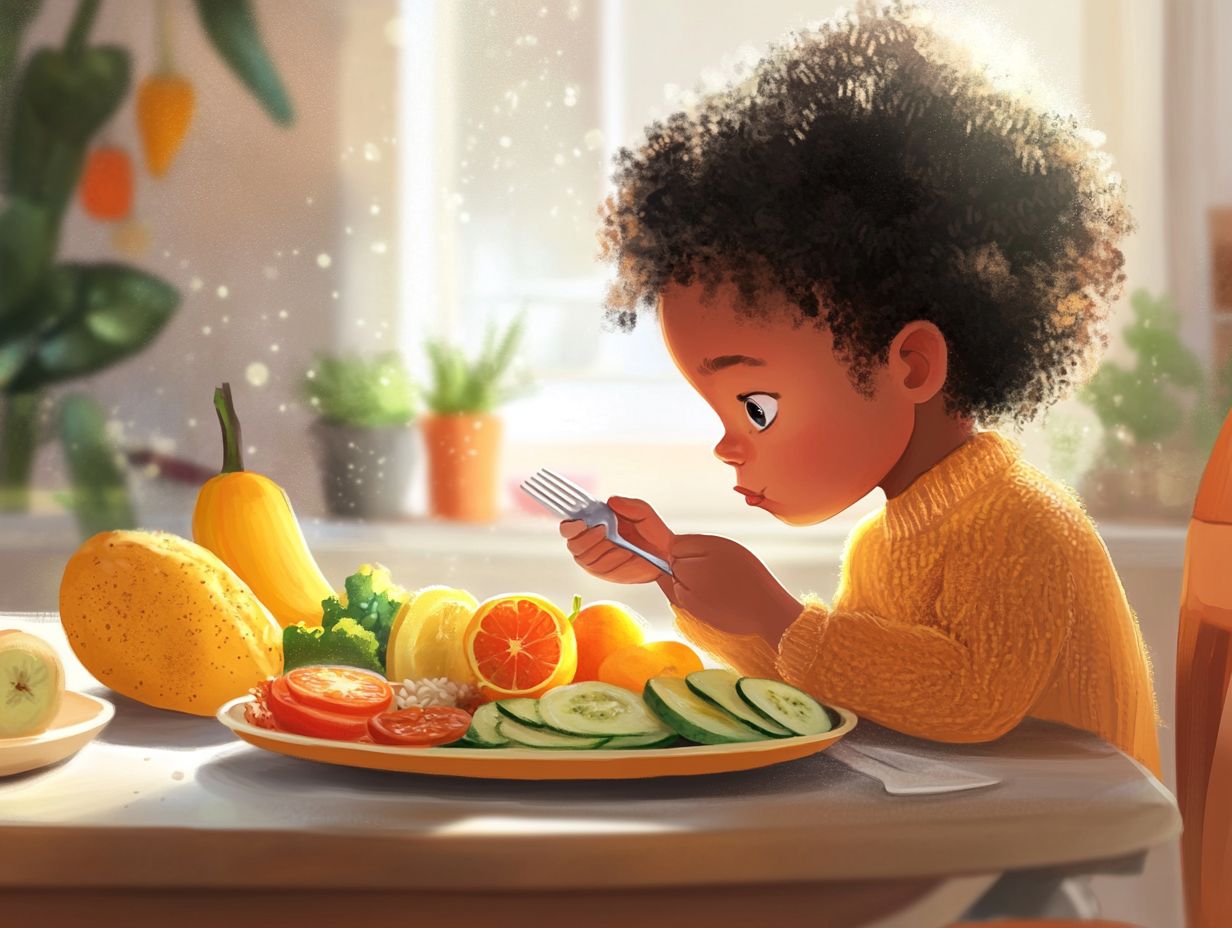 A visual representation of mindful eating strategies for picky eaters