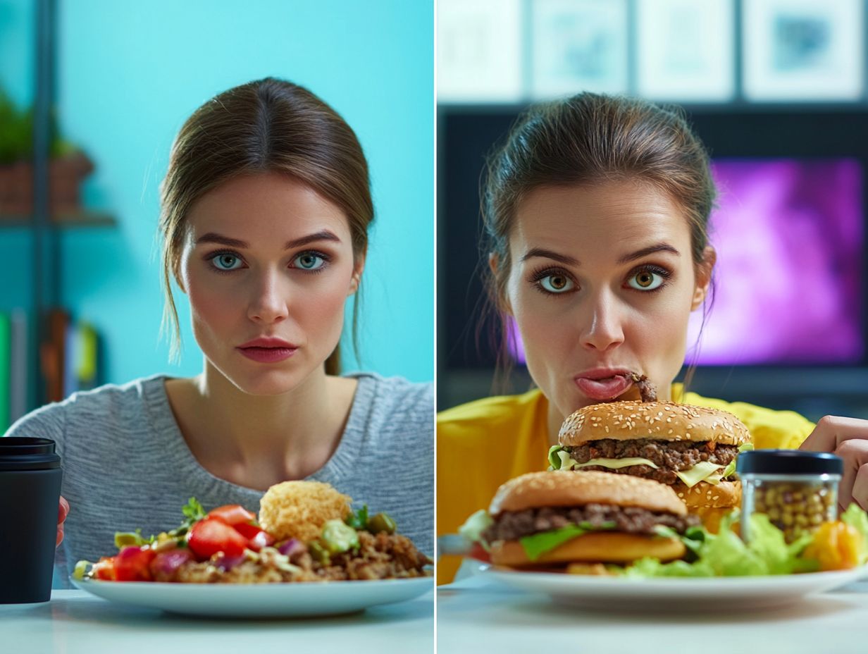 Key differences between mindful and mindless eating