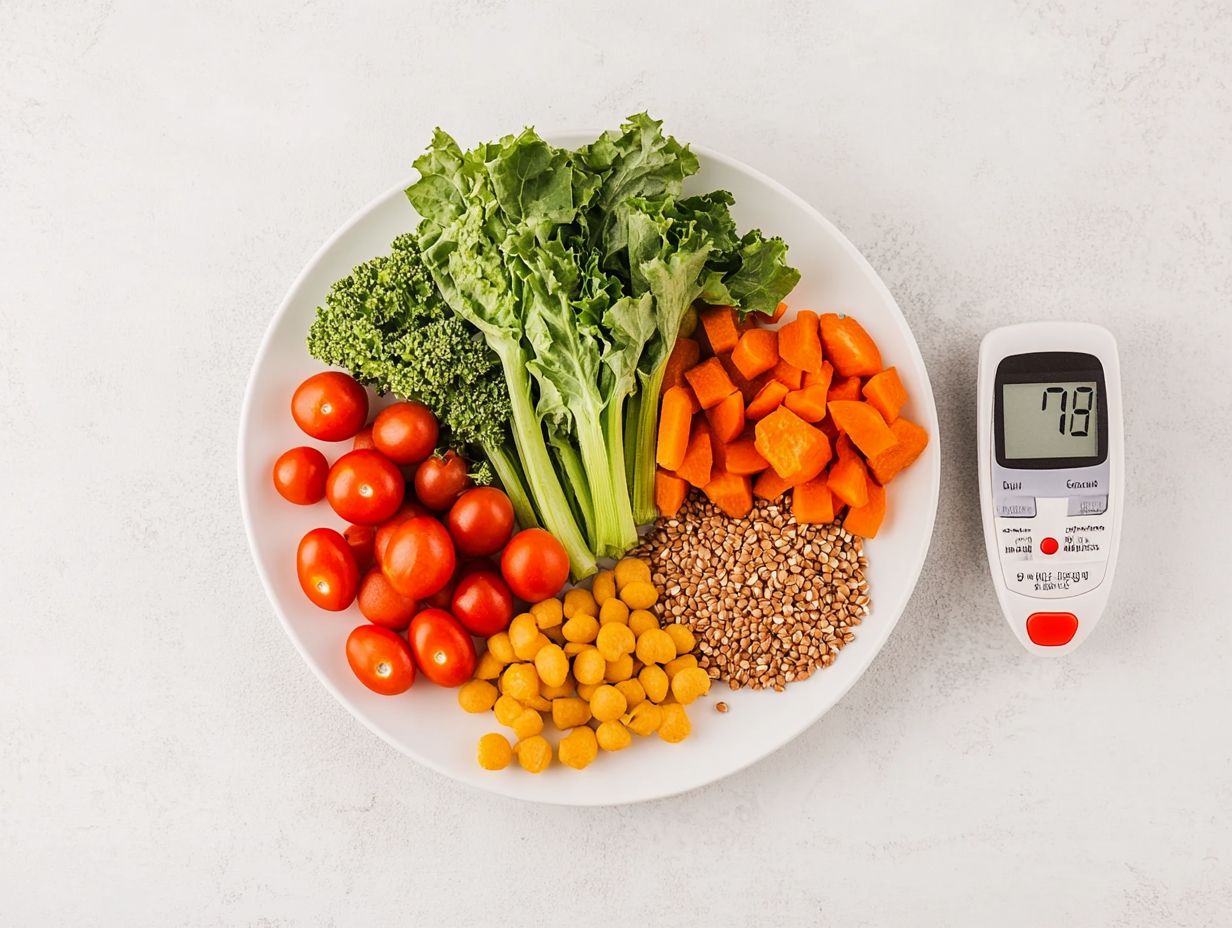 Illustration showing how physical activity controls blood sugar levels