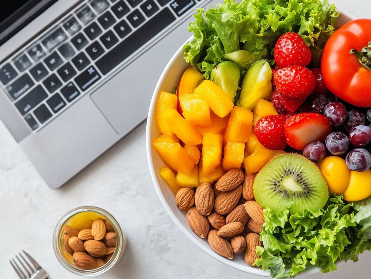 Nutritious snacks for energy during the work day