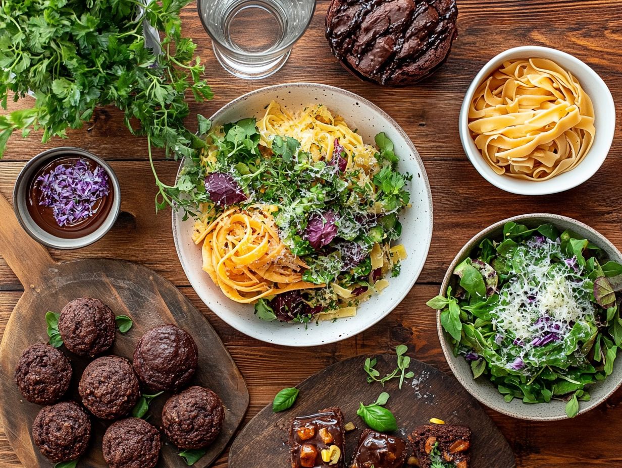 Delicious gluten-free baking options displayed on a table