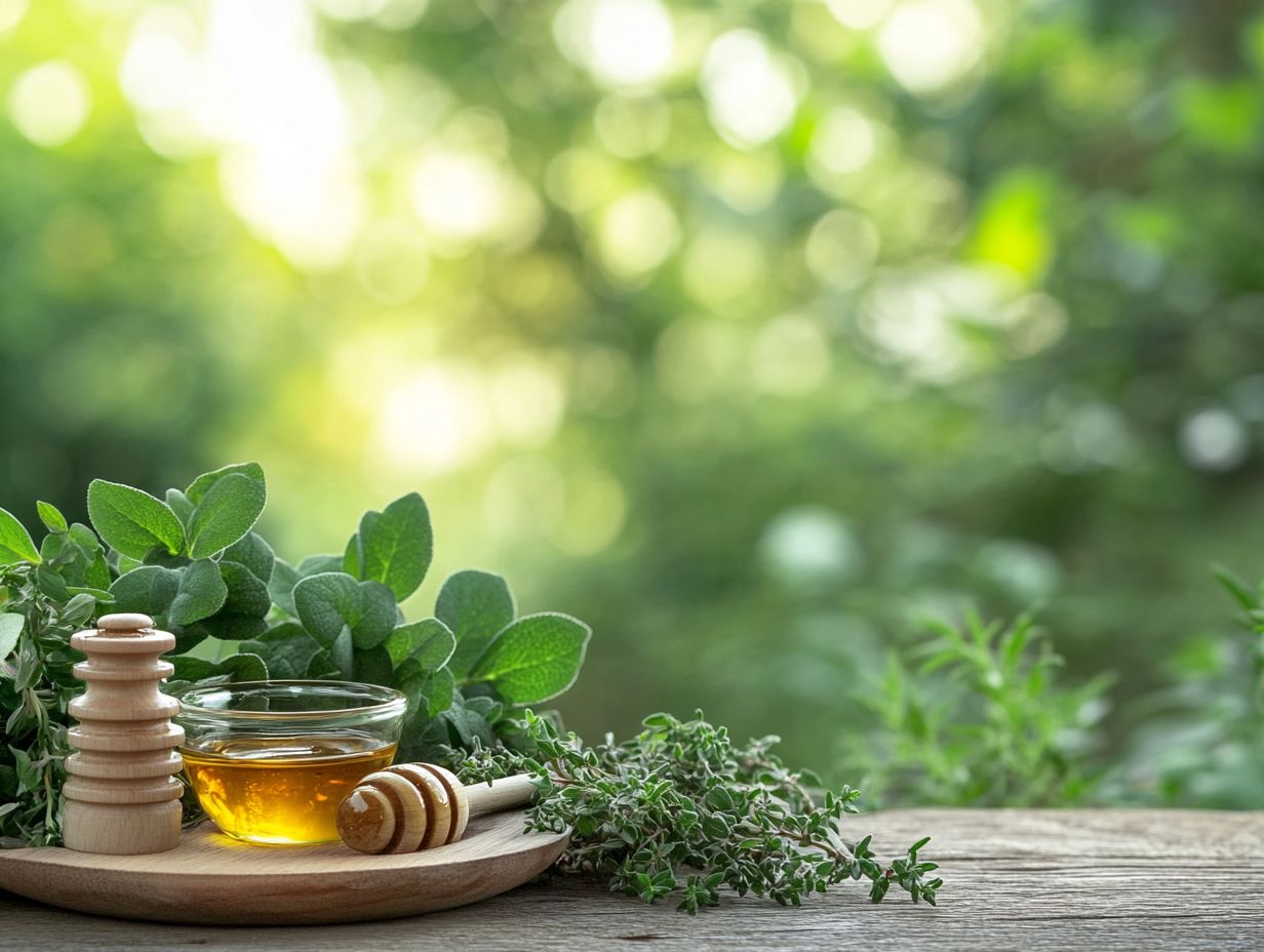 Image illustrating common herbal remedies for respiratory health