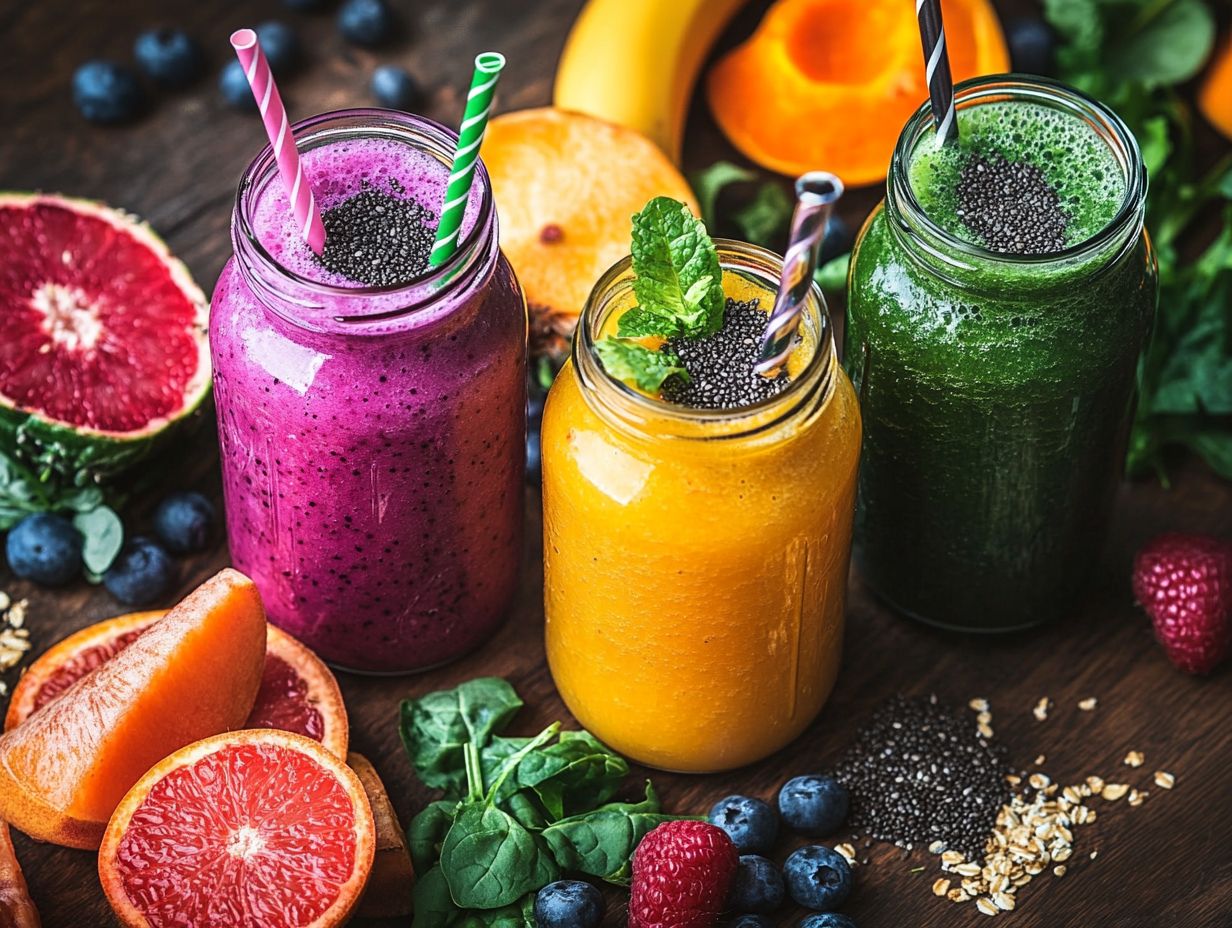 Delicious superfood smoothies