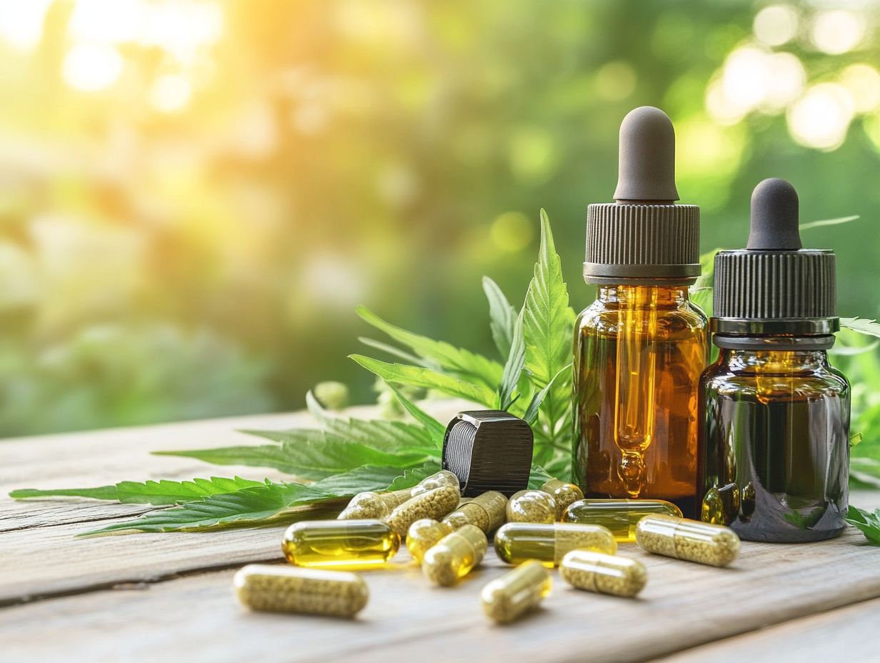 Visual representation of factors to consider when choosing CBD supplements