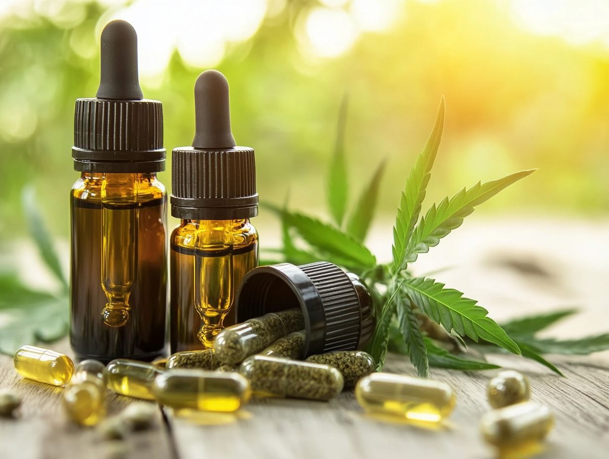 Image illustrating frequently asked questions about CBD supplements