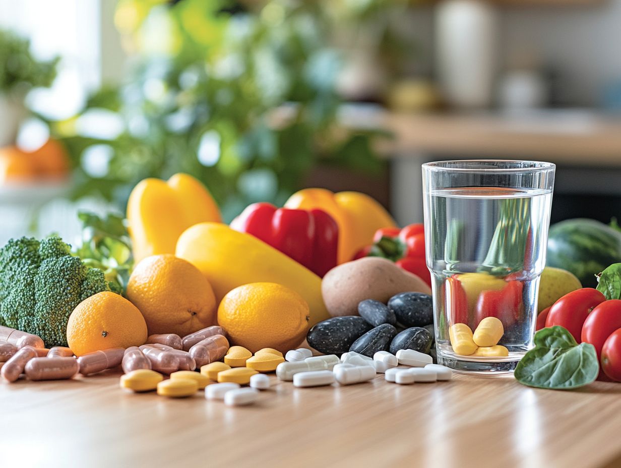 Visual representation of key takeaways about dietary supplements.