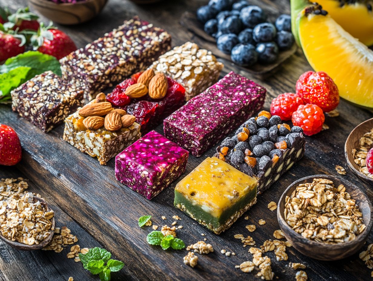 Explore the variety of nutritious ingredients in superfood bars