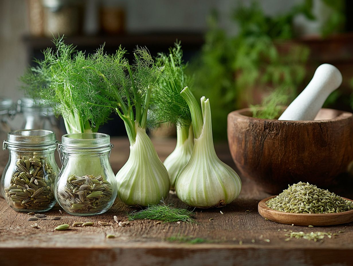 Visual Guide on Fennel Preparation Methods