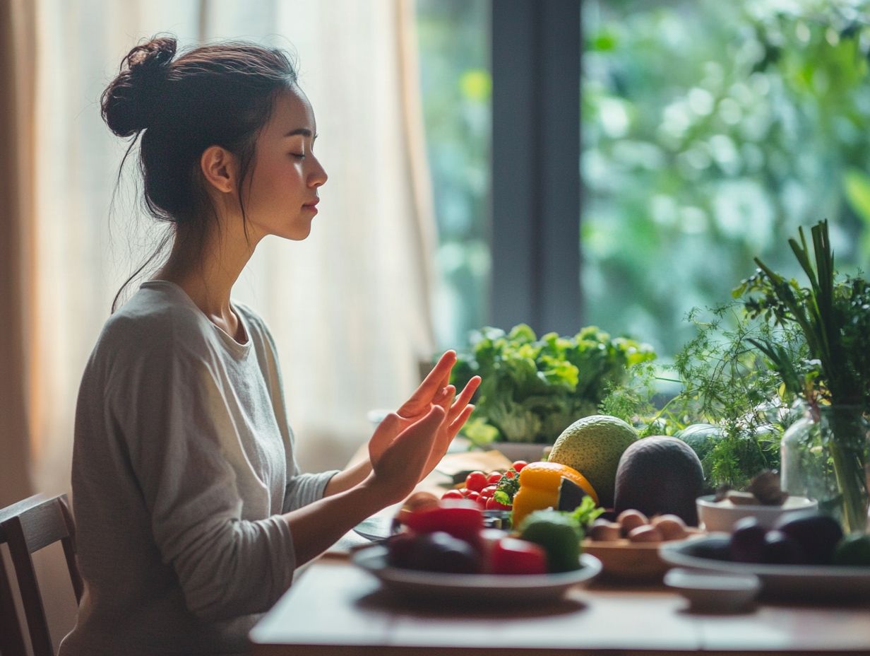 What is the role of mindfulness in healthy eating habits?