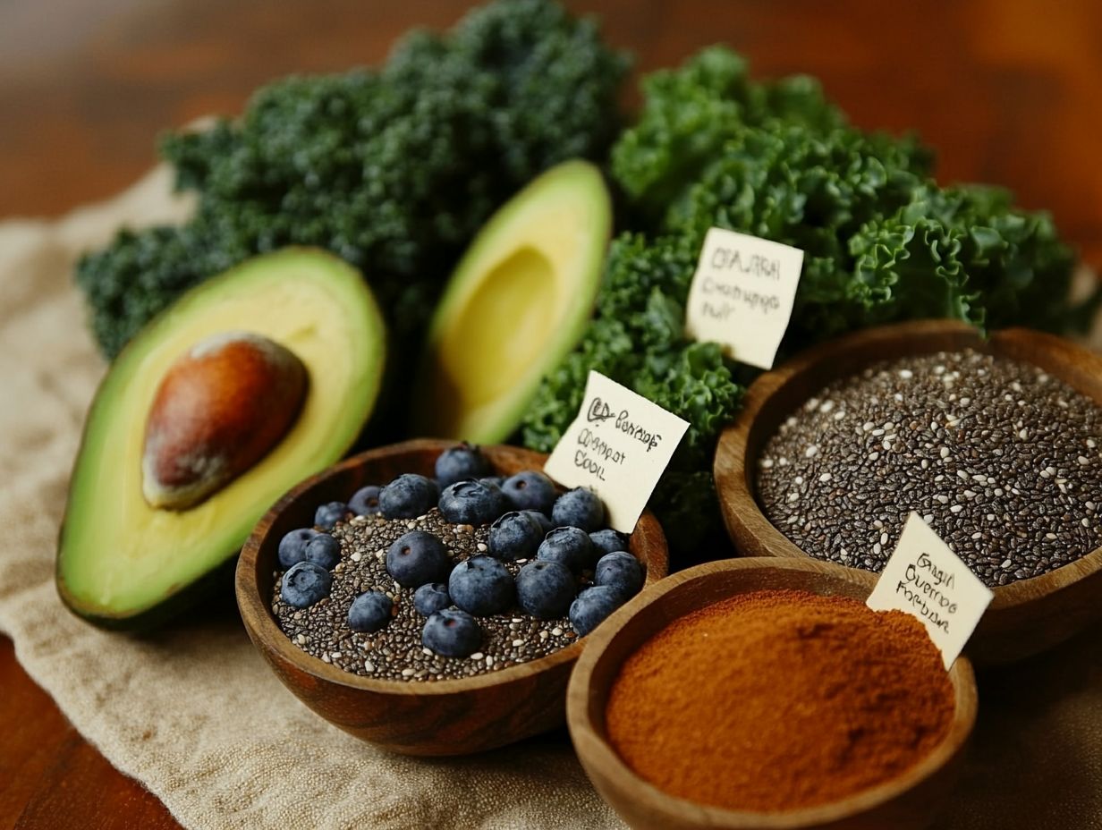 Image illustrating frequently asked questions about superfoods.