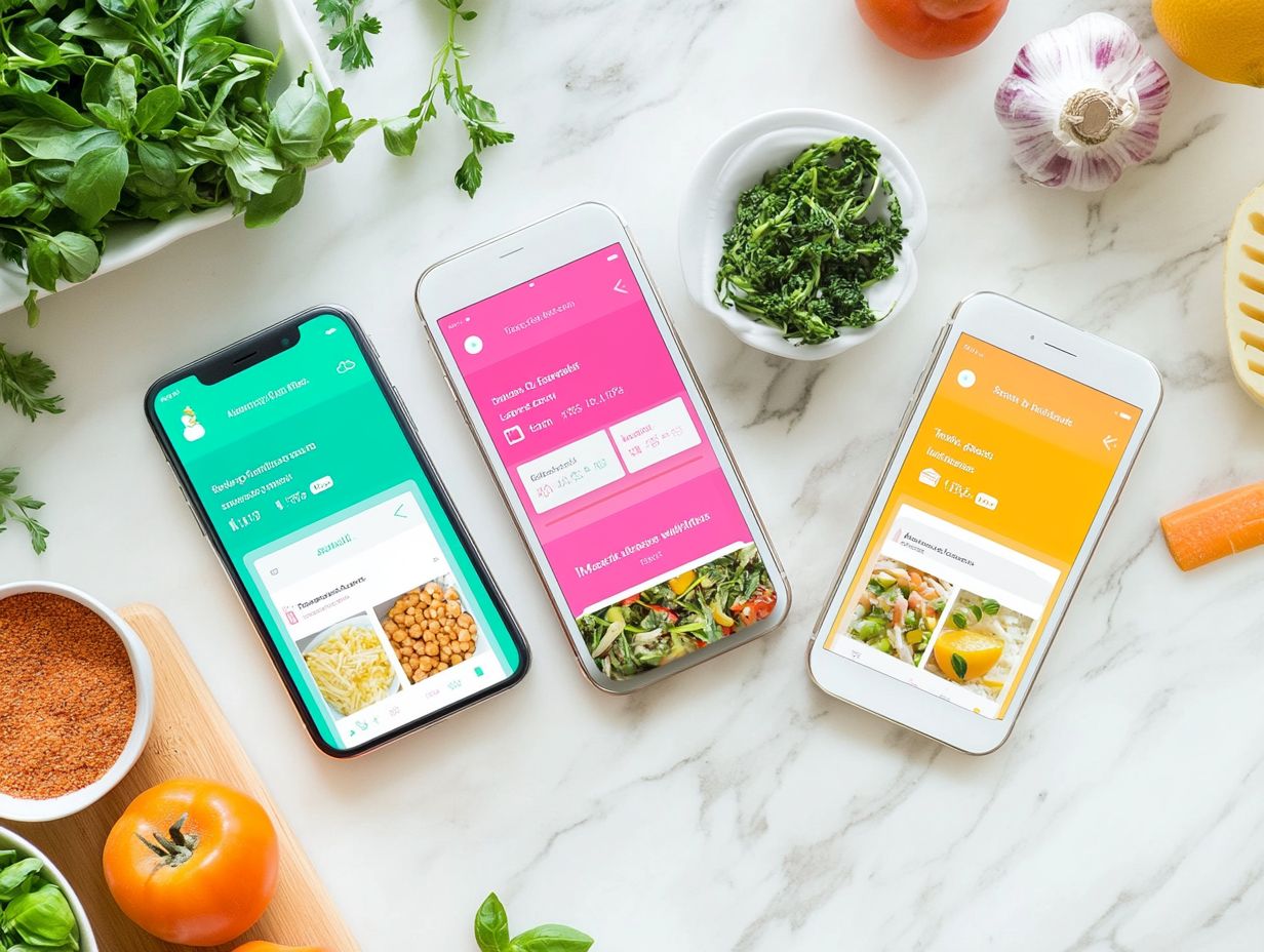 Image displaying Frequently Asked Questions on meal planning apps