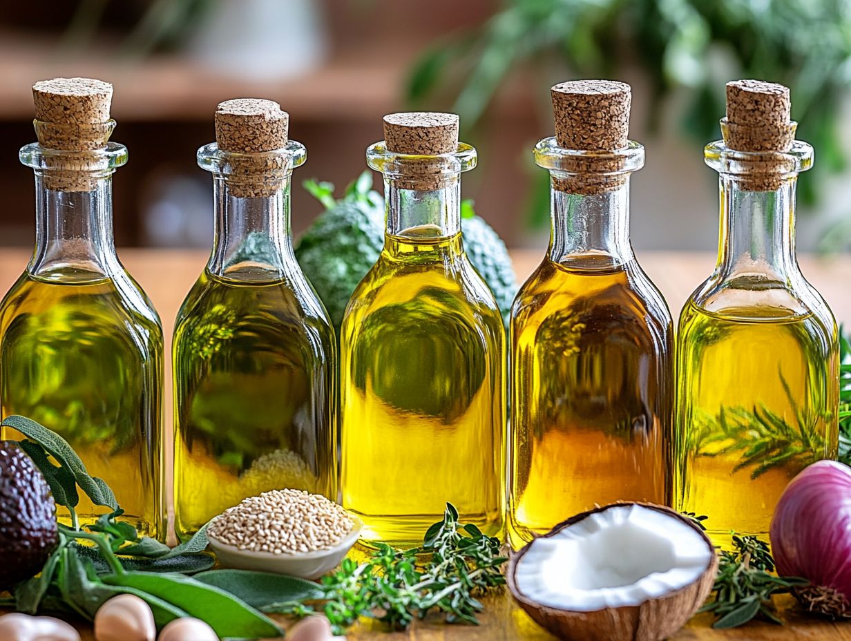 Top 5 cooking oils and their health benefits infographic