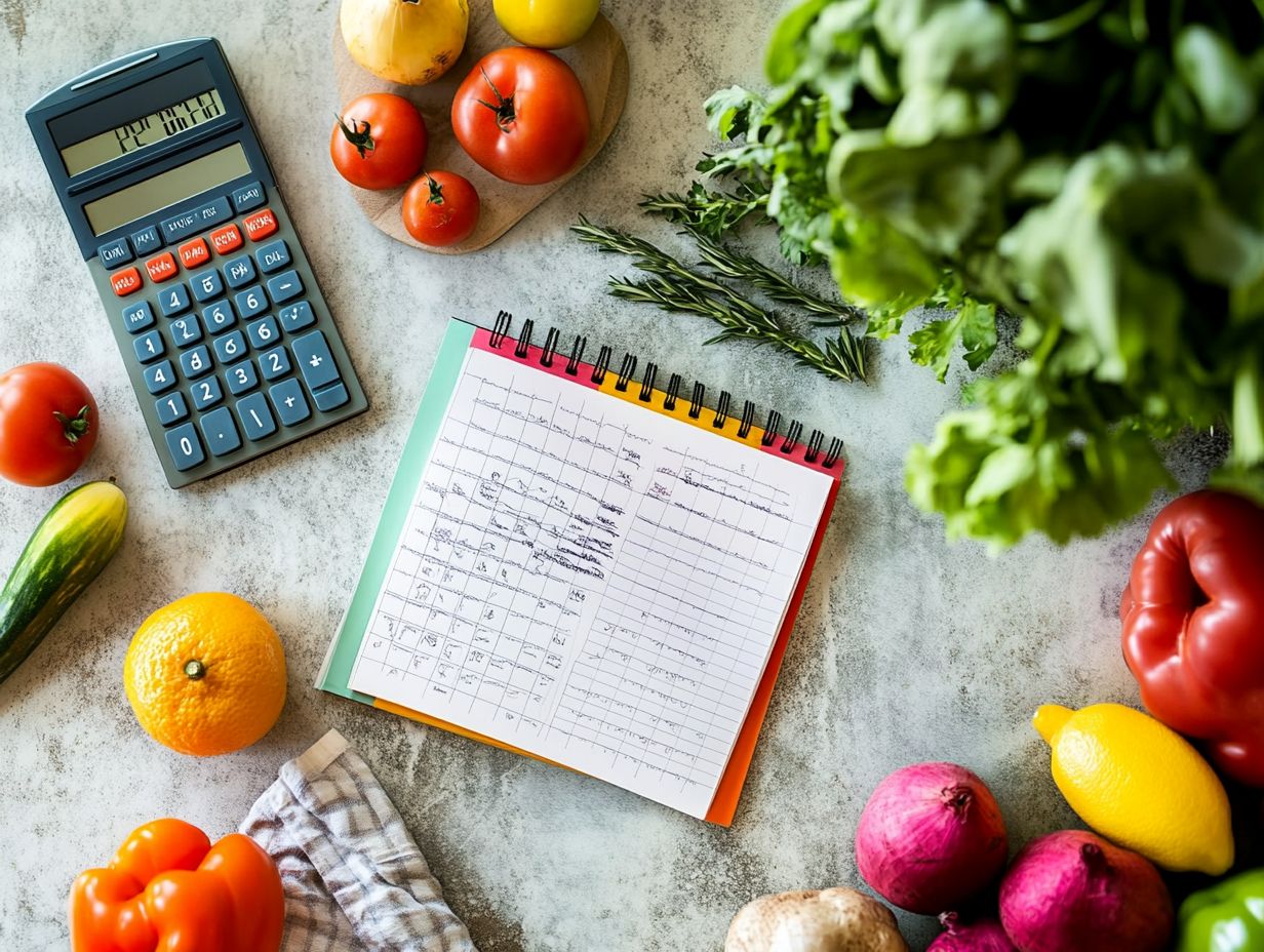 Visual guide for budget-friendly meal planning strategies