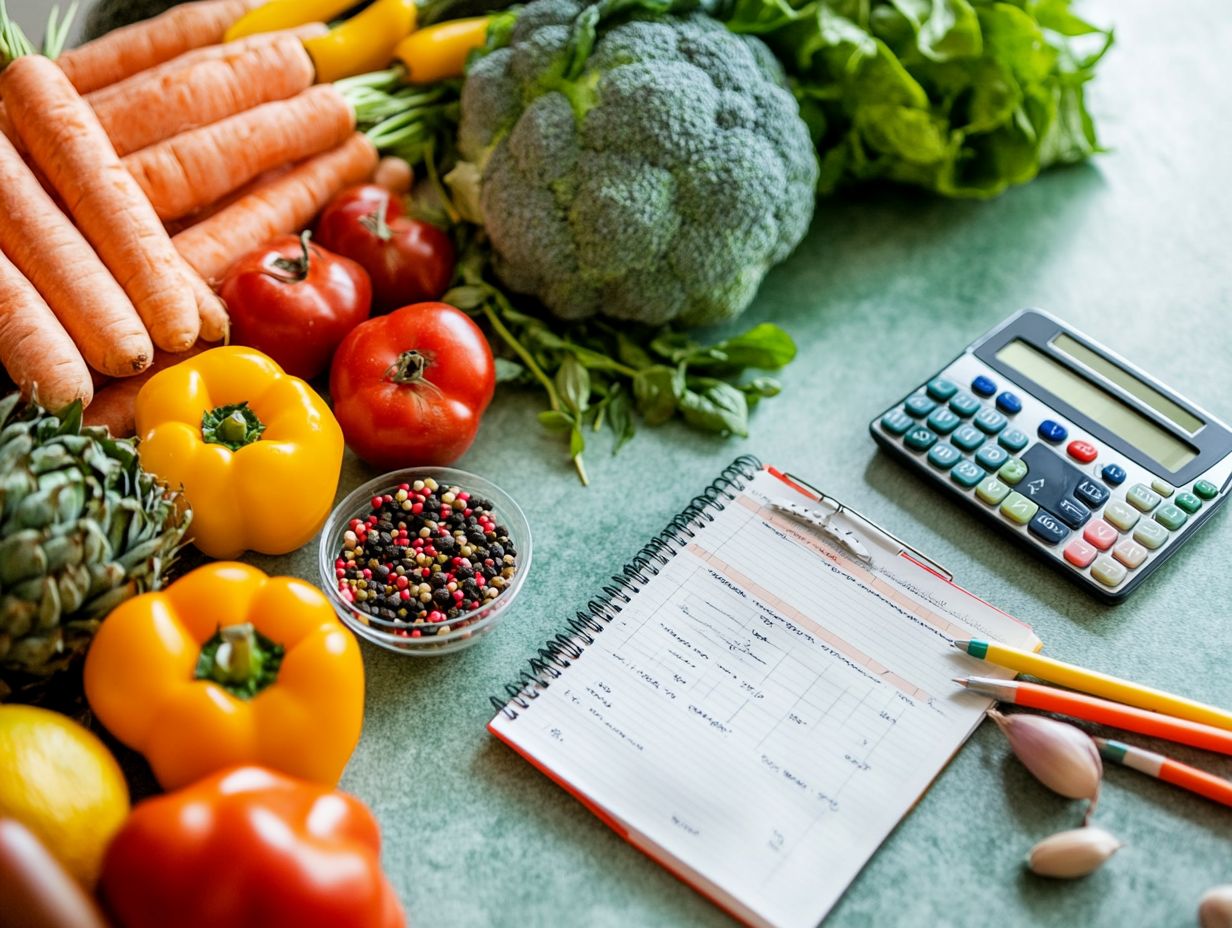 Visual guide for budget-friendly meal planning strategies